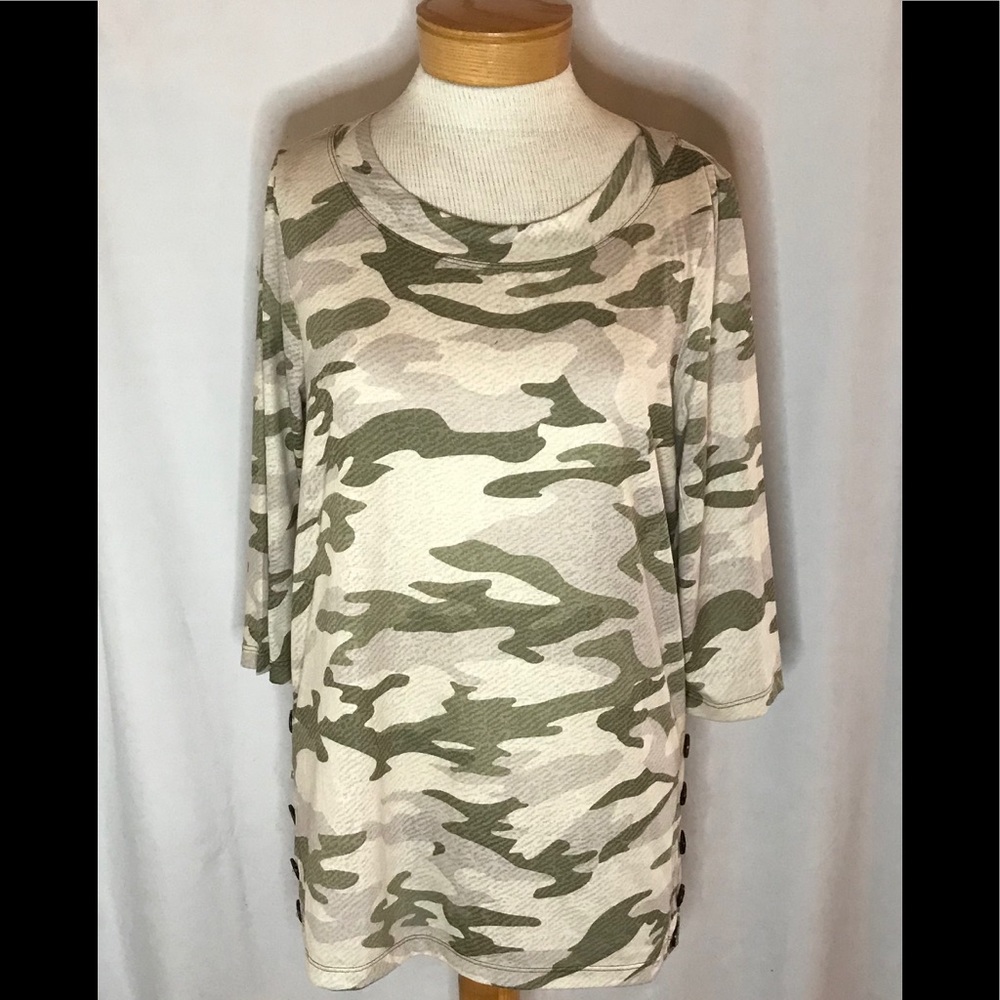 Onque camouflage top MEDI 3/4 sleeve